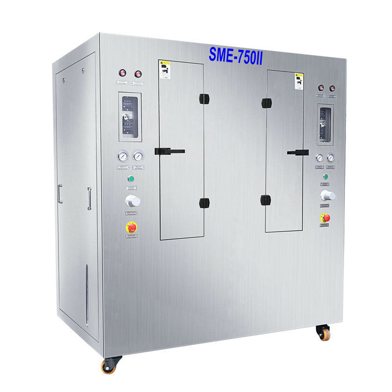 SME-750 Pneumatyczny szablon do czyszczenia 736*736mm pasta lutownicza i szablon z czerwonym klejem Automatyczna maszyna do czyszczenia