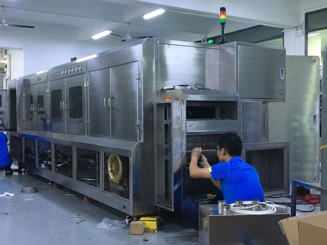 Sus304 półprzewodnikowa pralka chemiczna do pakowania strumienia o szerokości 600 mm netto do części IGBT, IPM i LEADFRAME